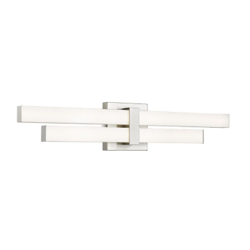 Z-Lite Zane 25" 2-Light LED Vanity - 25W - CCT Selectable - 1,880 Lumens - 120V - Brushed Nickel
