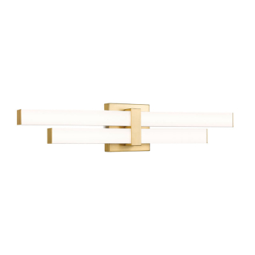 Z-Lite Zane 25" 2-Light LED Vanity - 25W - CCT Selectable - 1,850 Lumens - 120V - Modern Gold