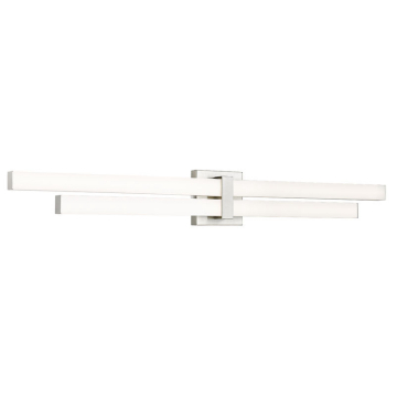 Z-Lite Zane 40" 2-Light LED Vanity - 40W - CCT Selectable - 2,830 Lumens - 120V - Brushed Nickel