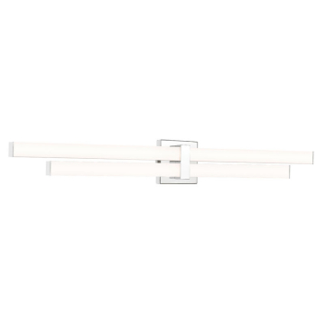 Z-Lite Zane 40" 2-Light LED Vanity - 40W - CCT Selectable - 3,240 Lumens - 120V - Chrome