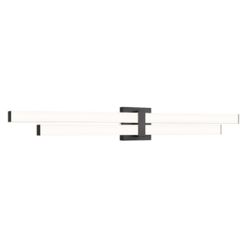 Z-Lite Zane 40" 2-Light LED Vanity - 40W - CCT Selectable - 2,920 Lumens - 120V - Matte Black