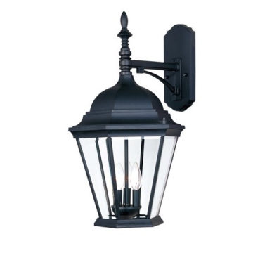 Maxim Lighting Westlake Die Cast 3-Light Outdoor Wall Lantern - 120V - Black