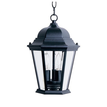 Maxim Lighting Westlake Die Cast 3-Light Outdoor Hanging Lantern - 120V - Black