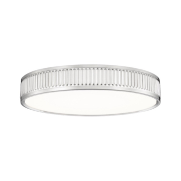 Z-Lite Stari 16.75" LED 1-Light Flush Mount - 40W - CCT Selectable - 2,265 Lumens - 120V - Brushed Nickel / Frosted