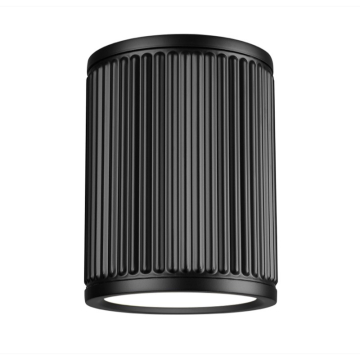 Z-Lite Stari 6.25" LED 1-Light Flush Mount - 18W - CCT Selectable - 460 Lumens - 120V - Matte Black / Frosted