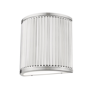 Z-Lite Stari 8" LED 1-Light Wall Sconce - 18W - CCT Selectable - 440 Lumens - 120V - Brushed Nickel / Frosted