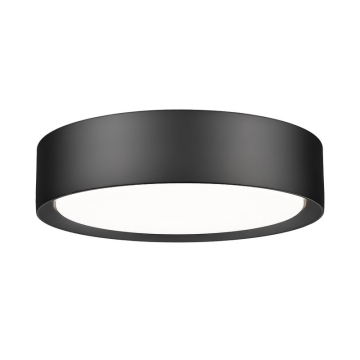 Z-Lite Kawan 12" LED Flush Mount - 24W - CCT Selectable - 996 Lumens - 120V - Matte Black