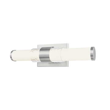 Z-Lite Egon 18" LED 1-Light Vanity - 20W - CCT Selectable - 1,190 Lumens - 120V - Brushed Nickel / Matte Opal