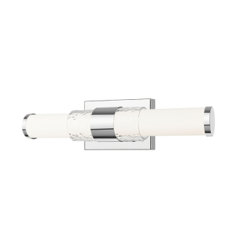 Z-Lite Egon 18" LED 1-Light Vanity - 20W - CCT Selectable - 1,210 Lumens - 120V - Chrome / Matte Opal