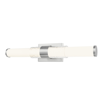 Z-Lite Egon 25" LED 1-Light Vanity - 25W - CCT Selectable - 1,750 Lumens - 120V - Brushed Nickel / Matte Opal