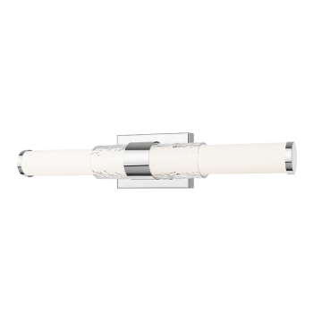 Z-Lite Egon 25" LED 1-Light Vanity - 25W - CCT Selectable - 1,740 Lumens - 120V - Chrome / Matte Opal