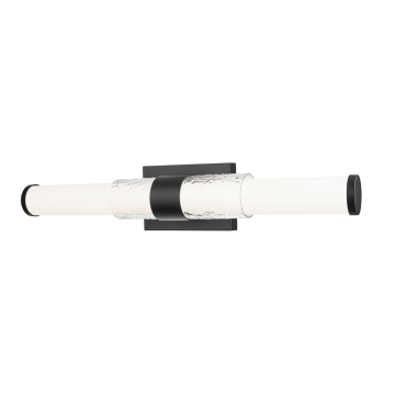 Z-Lite Egon 25" LED 1-Light Vanity - 25W - CCT Selectable - 1,640 Lumens - 120V - Matte Black / Matte Opal