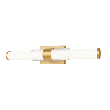 Z-Lite Egon 25" LED 1-Light Vanity - 25W - CCT Selectable - 1,720 Lumens - 120V - Modern Gold / Matte Opal