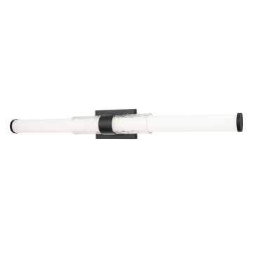 Z-Lite Egon 40" LED 1-Light Vanity - 40W - CCT Selectable - 2,030 Lumens - 120V - Matte Black / Matte Opal