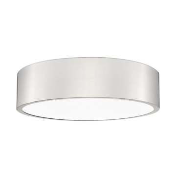 Z-Lite Coronado 16" LED 1-Light Flush Mount - 40W - CCT Selectable - 2,582 Lumens - 120V - Brushed Nickel / Frosted