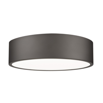 Z-Lite Coronado 16" LED 1-Light Flush Mount - 40W - CCT Selectable - 2,514 Lumens - 120V - Bronze / Frosted