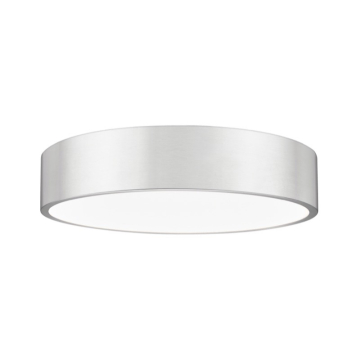 Z-Lite Coronado 20" LED 1-Light Flush Mount - 50W - CCT Selectable - 3,716 Lumens - 120V - Brushed Nickel / Frosted