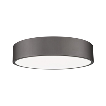 Z-Lite Coronado 20" LED 1-Light Flush Mount - 50W - CCT Selectable - 3,780 Lumens - 120V - Bronze / Frosted