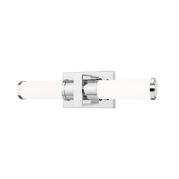 Z-Lite Idris 18" LED 1-Light Vanity - 20W - CCT Selectable - 1,050 Lumens - 120V - Chrome / Opal White