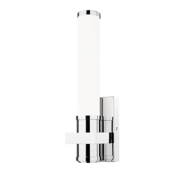 Z-Lite Idris LED 1-Light Wall Sconce - 16W - CCT Selectable - 780 Lumens - 120V - Chrome / Opal White