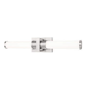 Z-Lite Idris 25" LED 1-Light Vanity - 25W - CCT Selectable - 1,510 Lumens - 120V - Brushed Nickel / Opal White