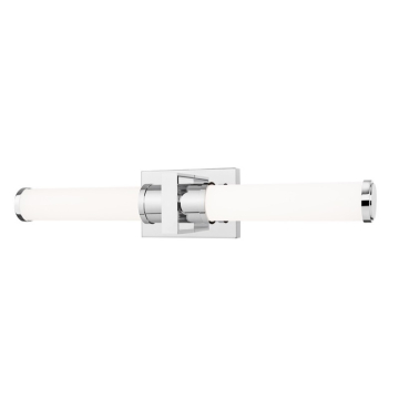 Z-Lite Idris 25" LED 1-Light Vanity - 25W - CCT Selectable - 1,540 Lumens - 120V - Chrome / Opal White