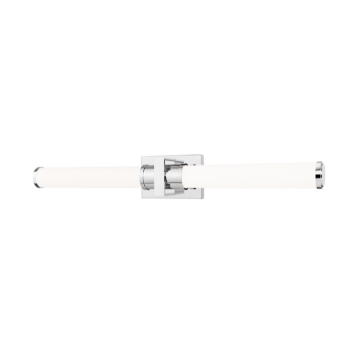 Z-Lite Idris 32" LED 1-Light Vanity - 32W - CCT Selectable - 1,870 Lumens - 120V - Chrome / Opal White