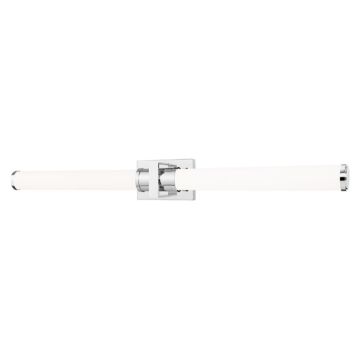 Z-Lite Idris 40" LED 1-Light Vanity - 40W - CCT Selectable - 2,060 Lumens - 120V - Chrome / Opal White