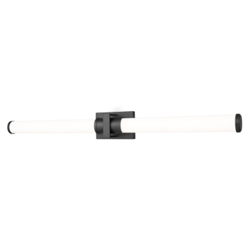 Z-Lite Idris 40" LED 1-Light Vanity - 40W - CCT Selectable - 2,030 Lumens - 120V - Matte Black / Opal White