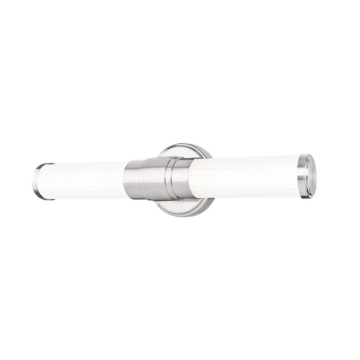 Z-Lite Warwick 18" LED 1-Light Vanity - 20W - CCT Selectable - 980 Lumens - 120V - Brushed Nickel / Opal White