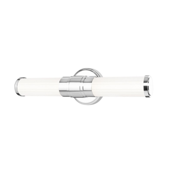 Z-Lite Warwick 18" LED 1-Light Vanity - 20W - CCT Selectable - 980 Lumens - 120V - Chrome / Opal White