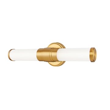 Z-Lite Warwick 18" LED 1-Light Vanity - 20W - CCT Selectable - 950 Lumens - 120V - Modern Gold / Opal White