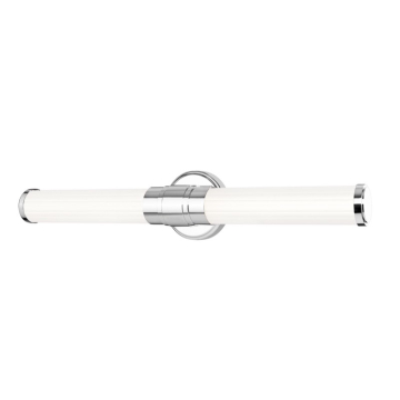 Z-Lite Warwick 25" LED 1-Light Vanity - 25W - CCT Selectable - 1,460 Lumens - 120V - Chrome / Opal White