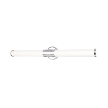 Z-Lite Warwick 32" LED 1-Light Vanity - 32W - CCT Selectable - 1,800 Lumens - 120V - Chrome / Opal White