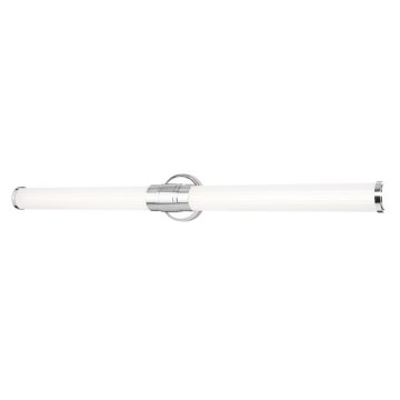 Z-Lite Warwick 40" LED 1-Light Vanity - 40W - CCT Selectable - 1,940 Lumens - 120V - Chrome / Opal White