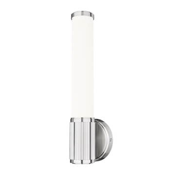 Z-Lite Solange LED 1-Light Wall Sconce - 16W - CCT Selectable - 774 Lumens - 120V - Brushed Nickel / Opal White