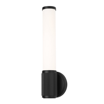 Z-Lite Solange LED 1-Light Wall Sconce - 16W - CCT Selectable - 751 Lumens - 120V - Matte Black / Opal White