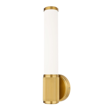 Z-Lite Solange LED 1-Light Wall Sconce - 16W - CCT Selectable - 775 Lumens - 120V - Modern Gold / Opal White