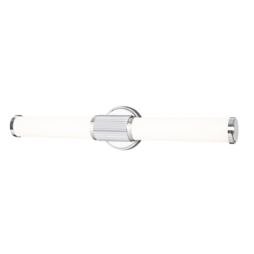 Z-Lite Solange 25" LED 1-Light Vanity - 25W - CCT Selectable - 1,520 Lumens - 120V - Chrome / Opal White