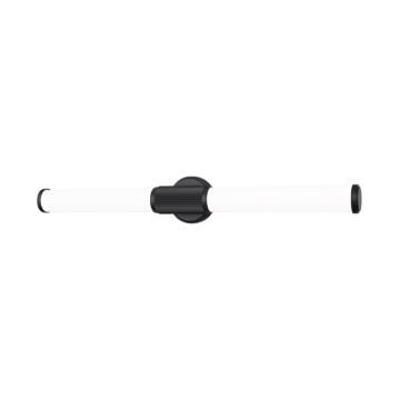 Z-Lite Solange 32" LED 1-Light Vanity - 32W - CCT Selectable - 1,770 Lumens - 120V - Matte Black / Opal White