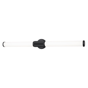Z-Lite Solange 40" LED 1-Light Vanity - 40W - CCT Selectable - 1,870 Lumens - 120V - Matte Black / Opal White