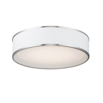 Maxim Lighting Prime 32W 20" LED Flush Mount - 3000K - 2,000 Lumens - 120V - Satin Nickel