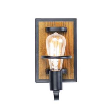 Maxim Lighting Black Forest 1-Light Wall Sconce - 120V - Black / Ashbury