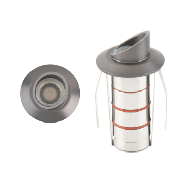 WAC Lighting 1" LED Round Shroud Top Inground Indicator Light - 100 Lumens - 2W - 2700K - 12V - Bronze