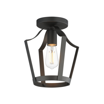 Maxim Lighting Arden 1-Light Pendant / Semi-Flush Mount - 120V - Black
