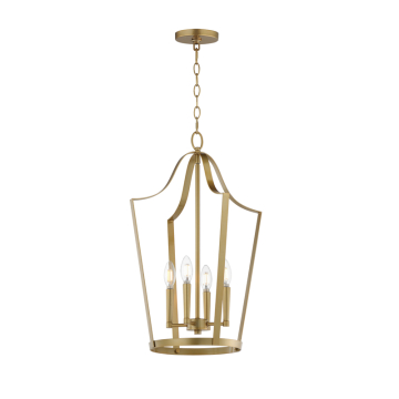 Maxim Lighting Arden 4-Light Pendant - 120V - Natural Aged Brass