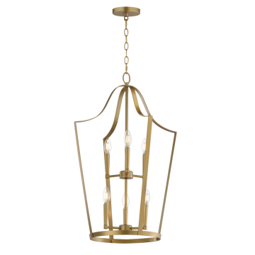Maxim Lighting Arden 6-Light Pendant - 120V - Natural Aged Brass