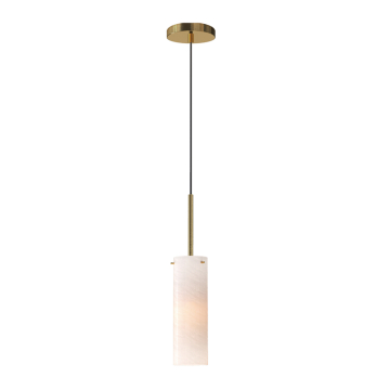 Maxim Lighting Blizzard 1-Light Pendant - 120V - Natural Aged Brass