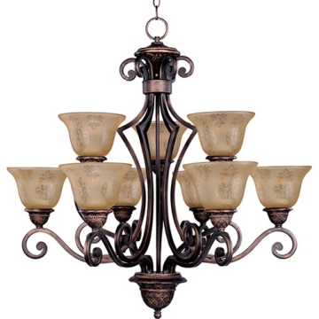 Maxim Lighting Symphony 9-Light Chandelier - 120V - Oil Rubbed Bronze