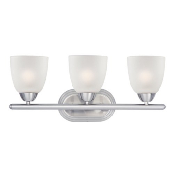 Maxim Lighting Axis 3-Light Bath Vanity Light - 120V - Satin Nickel